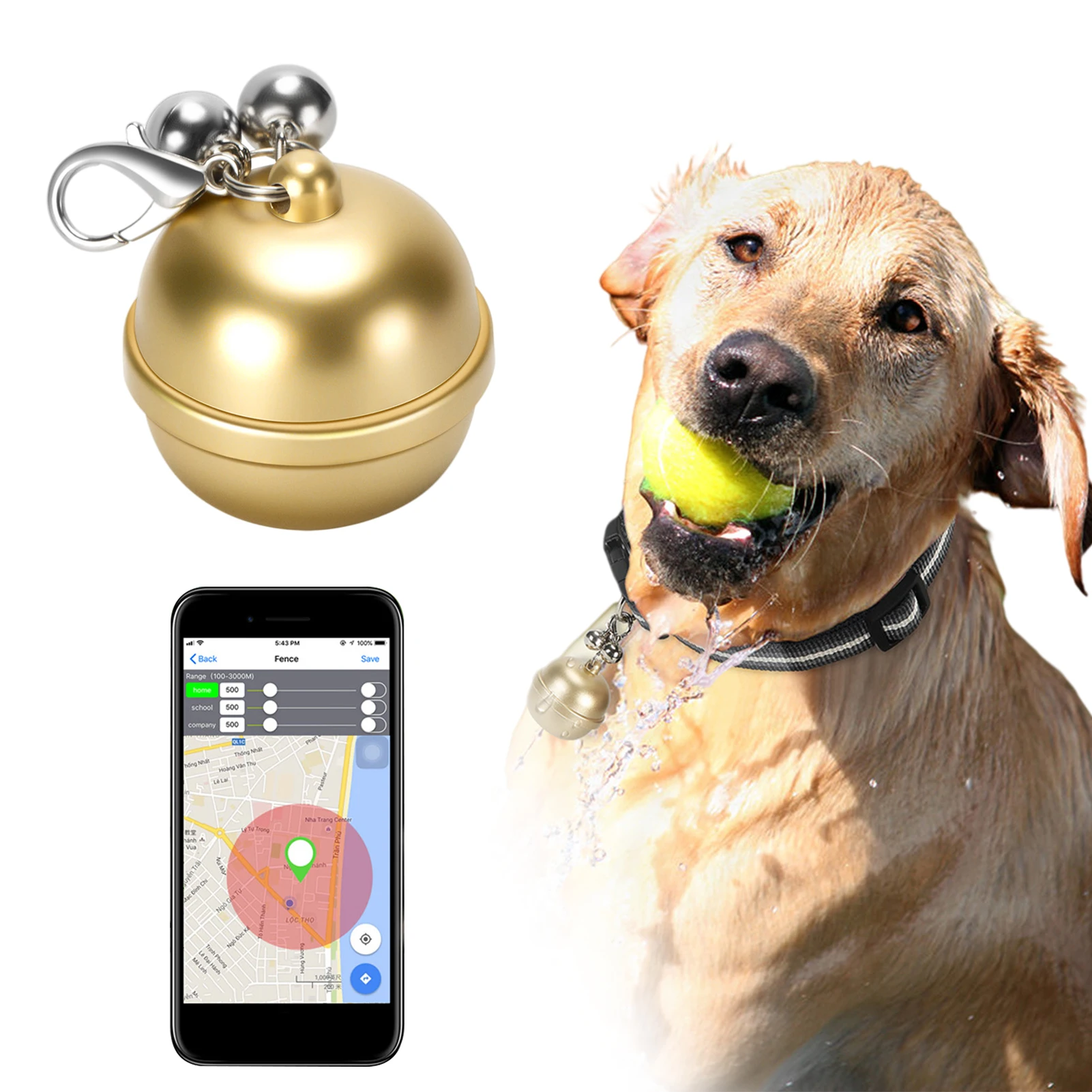 1 Piece of Pet GPS Locator Smart Pet Bell Tracking Device Waterproof and Durable Locator Pet Key Wallet Anti-lost Tracker
1 Piece of Pet GPS Locator Smart Pet Bell Tracking Device Waterproof and Durable Locator Pet Key Wallet Anti-lost Tracker