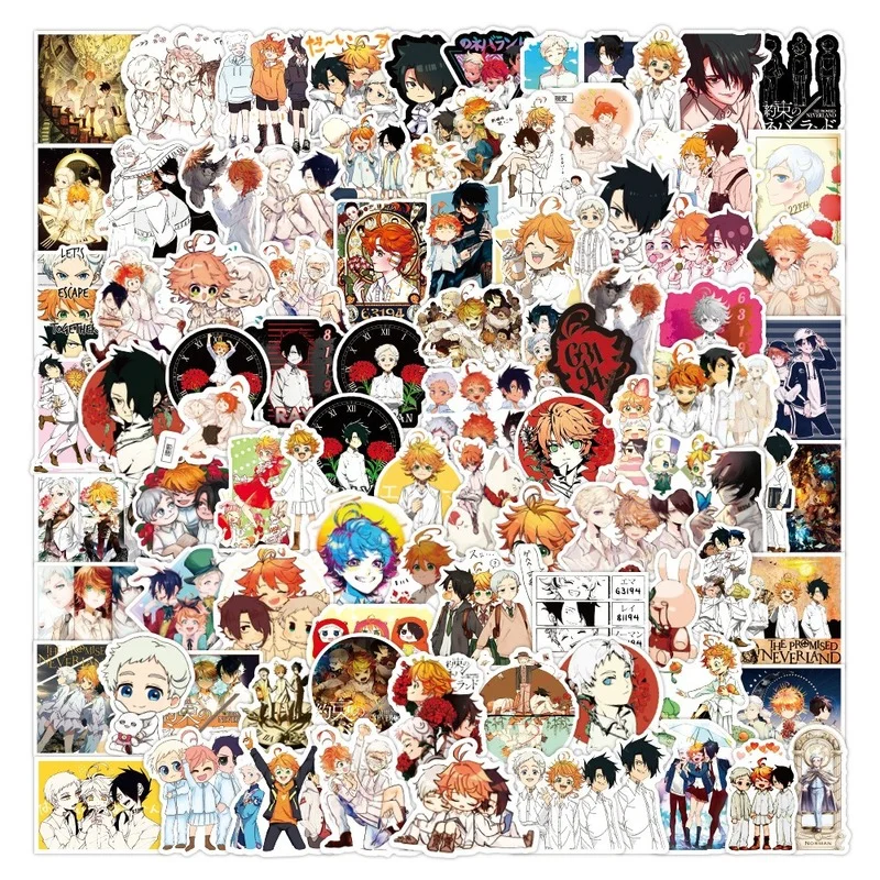 50/100Pcs The Promised Neverland Stickers Pack Anime Sticker Decals for Fridge Skateboard Laptop Luggage Pegatinas Graffiti Toys
50/100Pcs The Promised Neverland Stickers Pack Anime Sticker Decals for Fridge Skateboard Laptop Luggage Pegatinas Graffiti Toys