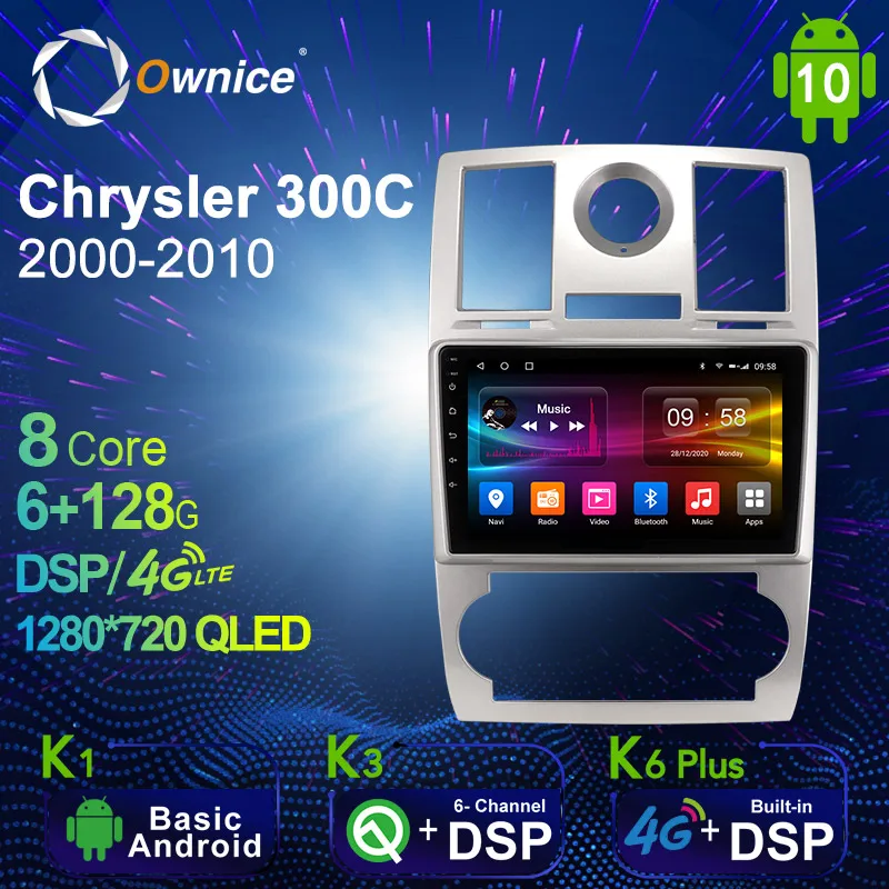 6G + 128G Ownice Android 10,0 автомобильное радио GPS для Chrysler 300C 2000 - 2010 Navi Setreo System с 4G LTE DSP SPDIF 1280*720
6G + 128G Ownice Android 10,0 автомобильное радио GPS для Chrysler 300C 2000 - 2010 Navi Setreo System с 4G LTE DSP SPDIF 1280*720