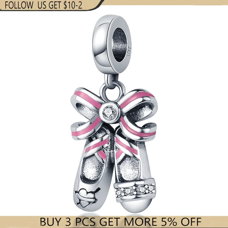 Classic 925 silver Ballet Shoes Charms Beads Fit Original 925 Pandora Bracelet&Bangle Making Fashion DIY Jewelry For Women
Classic 925 silver Ballet Shoes Charms Beads Fit Original 925 Pandora Bracelet&Bangle Making Fashion DIY Jewelry For Women