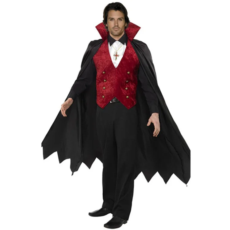 Halloween cosplay costume male vampire earl costume fancy dress ball stage performance costume devil costume 
Halloween cosplay costume male vampire earl costume fancy dress ball stage performance costume devil costume