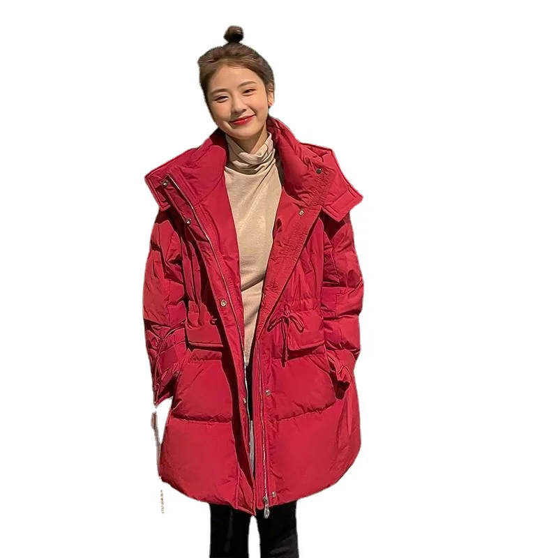 Ladies Long White Duck Down Coat 2021 Women's Winter Fashion Loose Warm Down Jacket Women Pure Color Hooded Coat Women
Ladies Long White Duck Down Coat 2021 Women's Winter Fashion Loose Warm Down Jacket Women Pure Color Hooded Coat Women