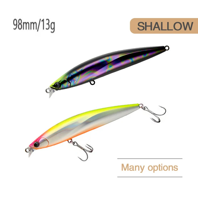 9.8CM 13g Minnow Hard Artificial Bait Floating Fishing Lure With 2 Treble Hook Crankbait Wobbler Pesca Fishing Tackle
9.8CM 13g Minnow Hard Artificial Bait Floating Fishing Lure With 2 Treble Hook Crankbait Wobbler Pesca Fishing Tackle
