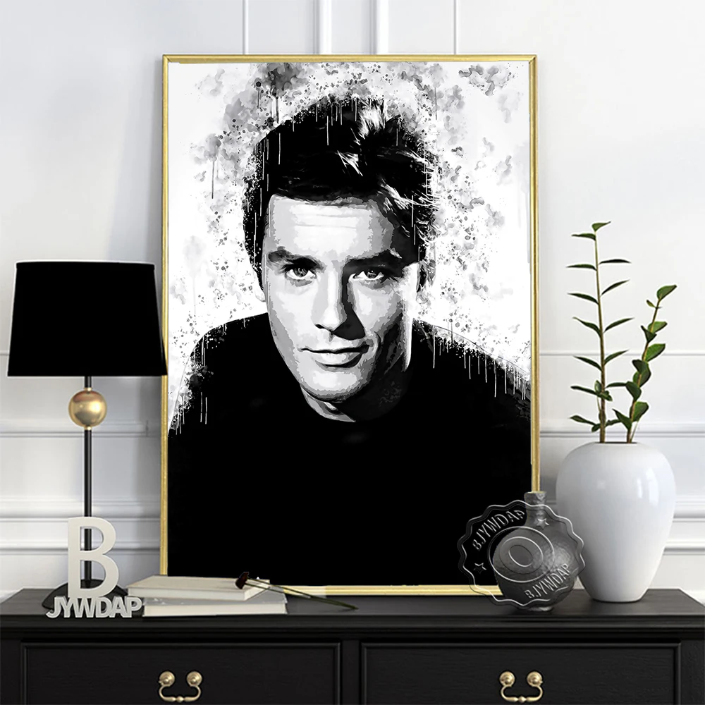 Alain Delon Watercolour Prints Poster, France Actor Black White Handsome Man Art Prints, Vintage Diablo Style Home Wall Decor
Alain Delon Watercolour Prints Poster, France Actor Black White Handsome Man Art Prints, Vintage Diablo Style Home Wall Decor