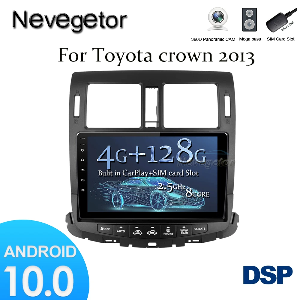 Автомобильная система Android 10,0, IPS сенсорный экран, стерео для Toyota crown 2013 года, плеер, стерео DSP
Автомобильная система Android 10,0, IPS сенсорный экран, стерео для Toyota crown 2013 года, плеер, стерео DSP