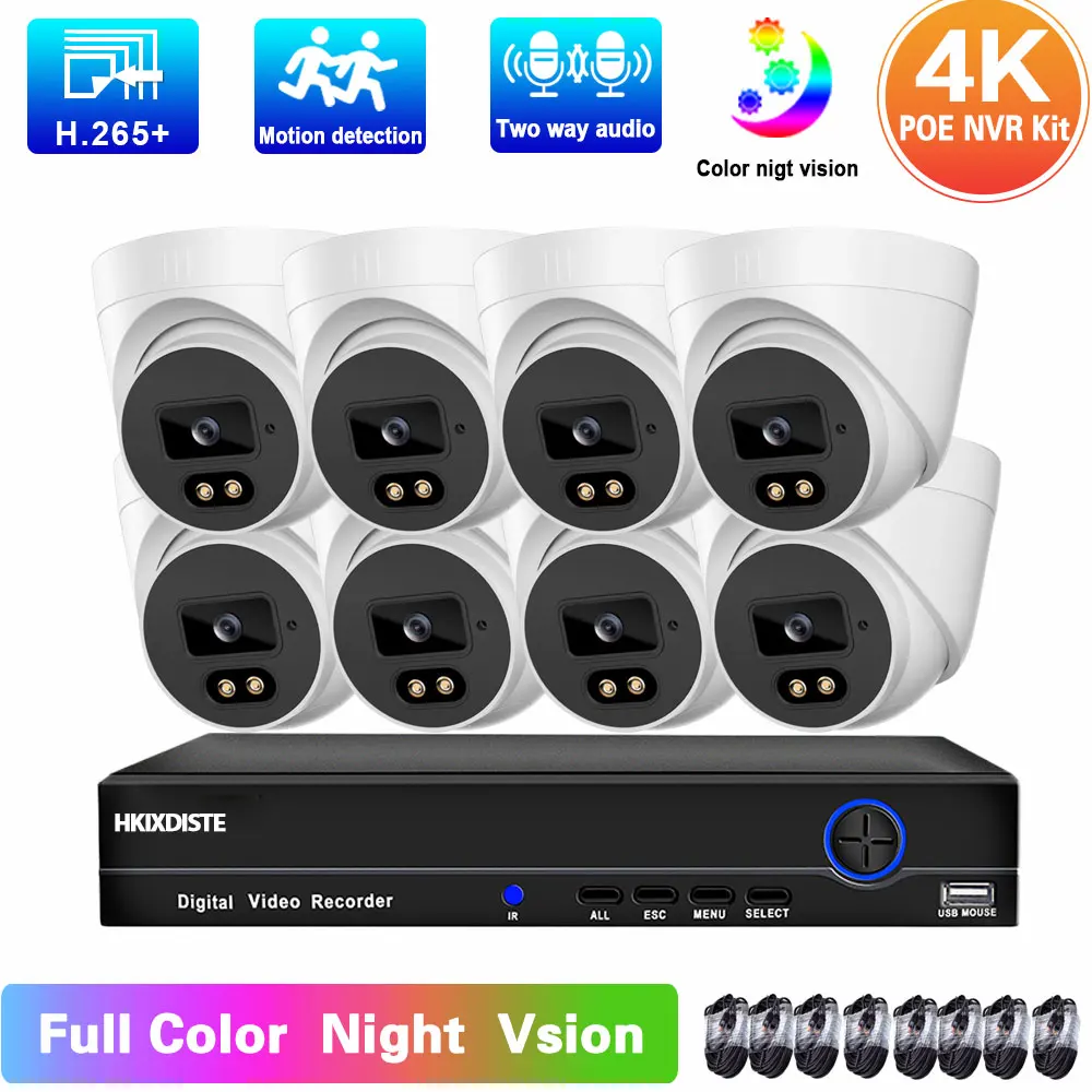 4K CCTV Camera System POE NVR Kit 8CH 8MP Indoor Home Security Monitoring Camera System Set 2 Way Audio Video Surveillance Kit
4K CCTV Camera System POE NVR Kit 8CH 8MP Indoor Home Security Monitoring Camera System Set 2 Way Audio Video Surveillance Kit