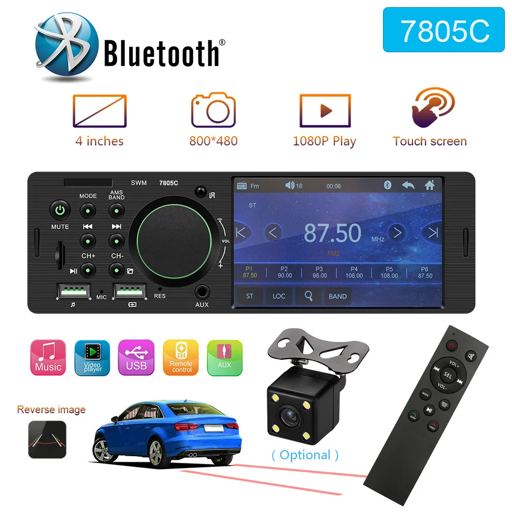 Autoradio 1 Din Car Radio 4.1 MP5 Car Player Touch Screen Car Stereo Bluetooth 1Din Auto Radio Camera Mirror Link
Autoradio 1 Din Car Radio 4.1 MP5 Car Player Touch Screen Car Stereo Bluetooth 1Din Auto Radio Camera Mirror Link