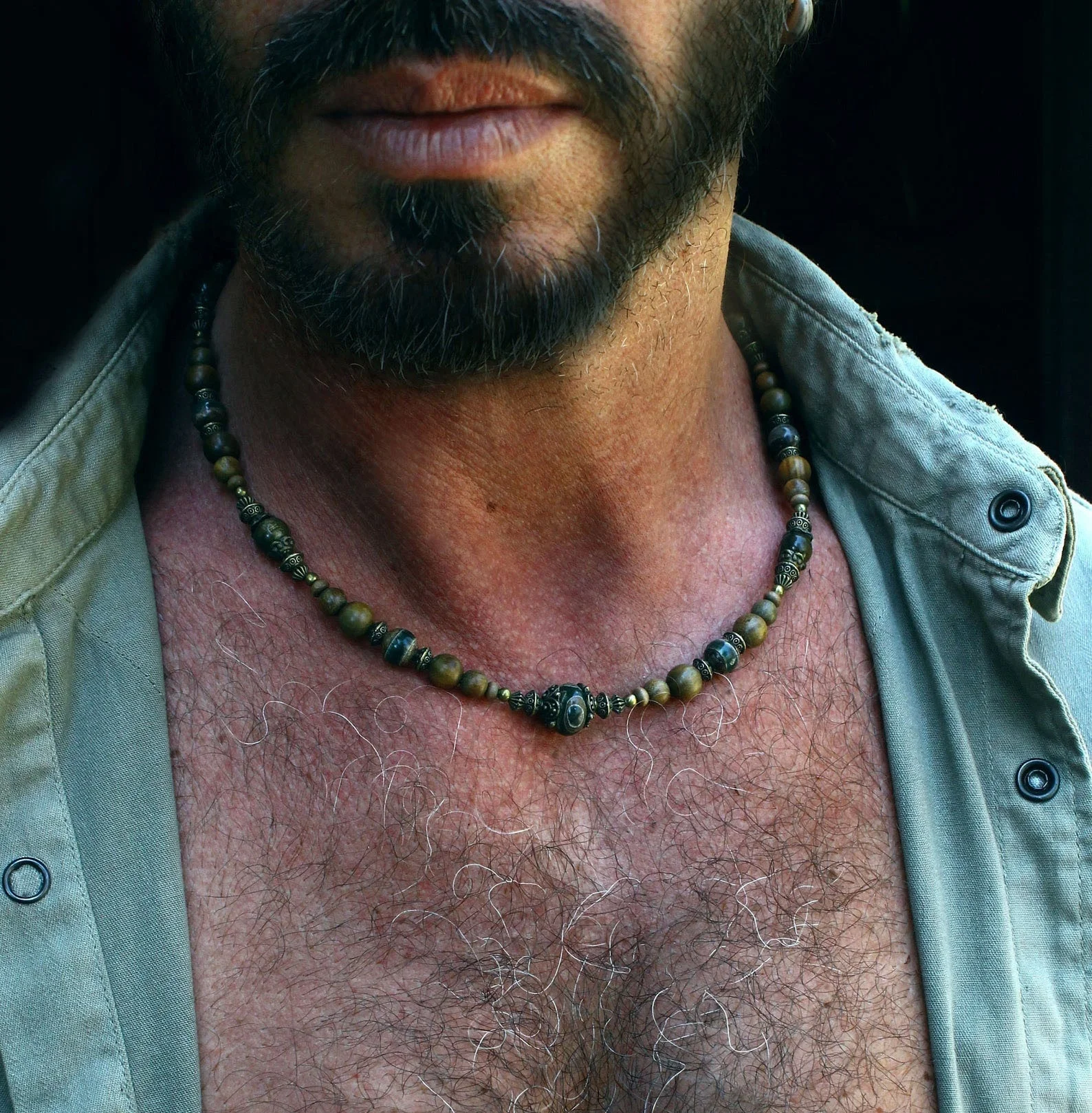 unique gift for men / tibetan necklace for men / bohemian jewelry for man / earthy mens jewelry
unique gift for men / tibetan necklace for men / bohemian jewelry for man / earthy mens jewelry