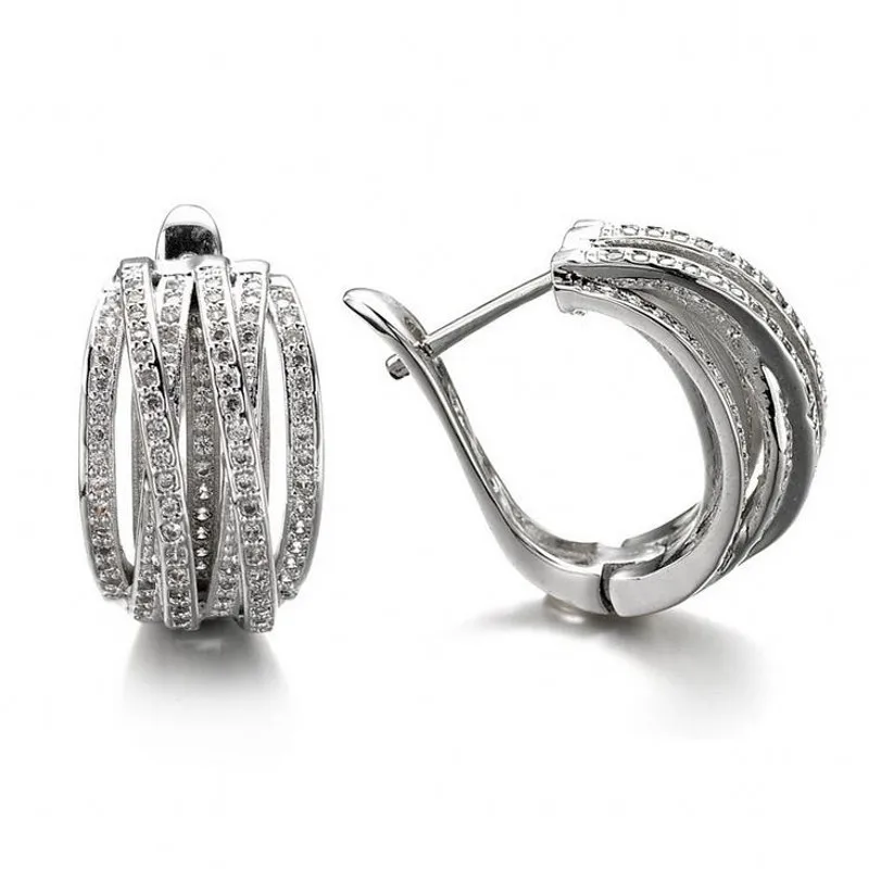 Brand Design Luxury Jewelry 925 Sterling Silver Pave White Clear AAAAA Cubic Zirconia Ear clip Party Bridal Women Earring Gift
Brand Design Luxury Jewelry 925 Sterling Silver Pave White Clear AAAAA Cubic Zirconia Ear clip Party Bridal Women Earring Gift