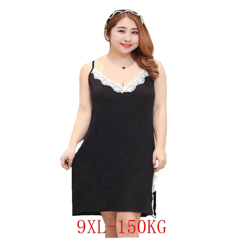 Summer plus size women's pajamas 6XL-9XL bust 143CM fashion sling thin lace sexy v-neck solid color underwear pajamas
Summer plus size women's pajamas 6XL-9XL bust 143CM fashion sling thin lace sexy v-neck solid color underwear pajamas