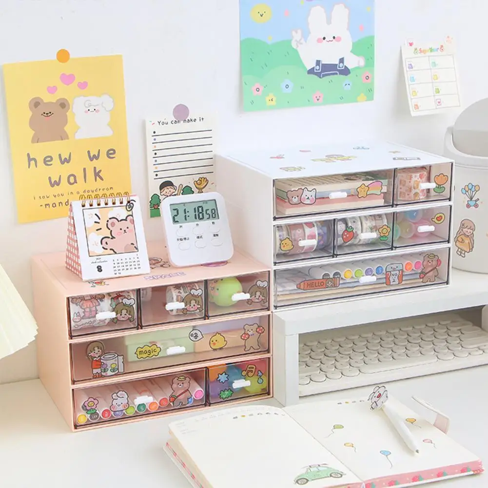 Cute Large Capacity Transparent Drawer Type Desktop Organizer Desk Storage Box Pen Holder School Cute Office Stationery
Cute Large Capacity Transparent Drawer Type Desktop Organizer Desk Storage Box Pen Holder School Cute Office Stationery