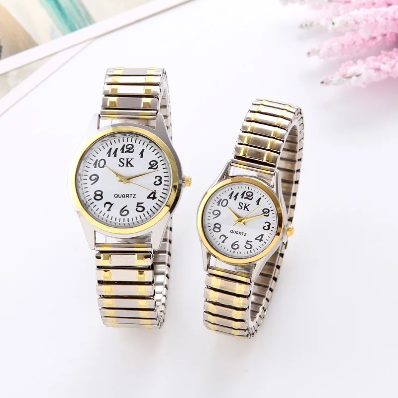 Часы наручные женские кварцевые с резинкой модные роскошные для пар