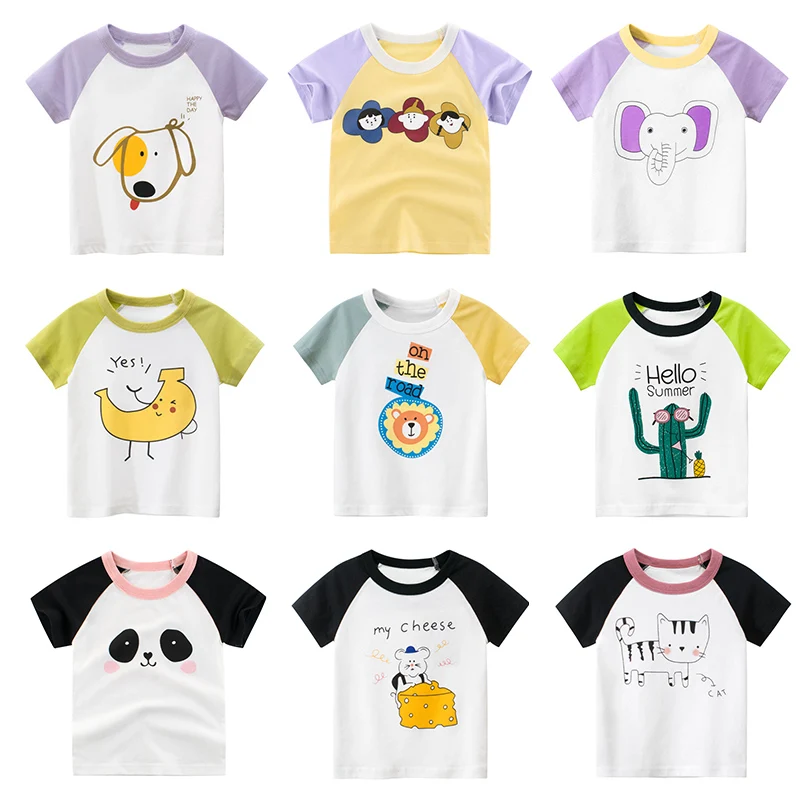 Children T-shirt Girls Cotton Tee Animal Print Girl T Shirt Tops Cartoon Kids tshirt Clothes Clothing Summer New Arrive 2021
Children T-shirt Girls Cotton Tee Animal Print Girl T Shirt Tops Cartoon Kids tshirt Clothes Clothing Summer New Arrive 2021