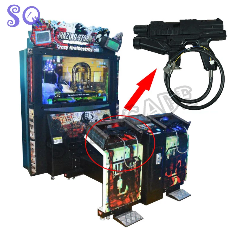 Arcade gun game machine Razing Storm Gun Shooting/Alien gun/House of the dead 4 Video Arcade gun children game parts
Arcade gun game machine Razing Storm Gun Shooting/Alien gun/House of the dead 4 Video Arcade gun children game parts
