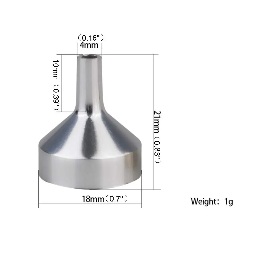 20 Pieces Mini Essential Oil Funnel, Small Metal Funnels for Perfume,Essential Oils,Filling Bottles
20 Pieces Mini Essential Oil Funnel, Small Metal Funnels for Perfume,Essential Oils,Filling Bottles
