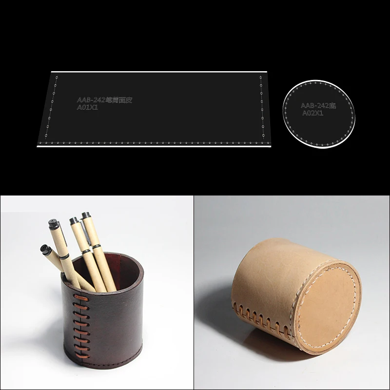 DIY Leather Pen Vase Transparent Acrylic Template Sewing Cutting Acrylic Pattern Mold DIY Handmade Student Pencil Holder Stencil
DIY Leather Pen Vase Transparent Acrylic Template Sewing Cutting Acrylic Pattern Mold DIY Handmade Student Pencil Holder Stencil