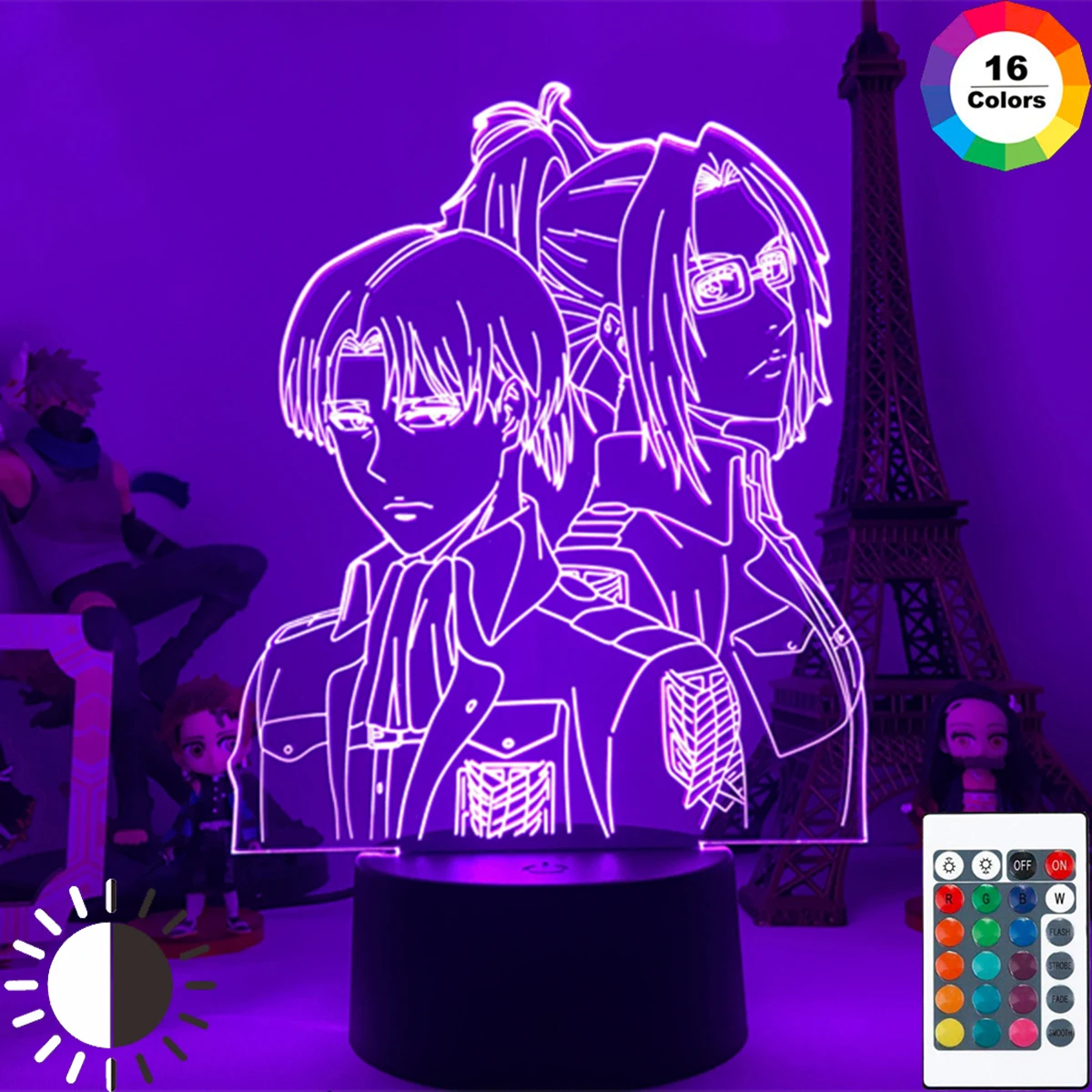 Светодиодный ночник «атака на Титанов» с USB, акриловый 3d светильник Levi Ackerman, лампа для домашнего декора комнаты, детский подарок, Hange Zoe, аниме
Светодиодный ночник «атака на Титанов» с USB, акриловый 3d светильник Levi Ackerman, лампа для домашнего декора комнаты, детский подарок, Hange Zoe, аниме