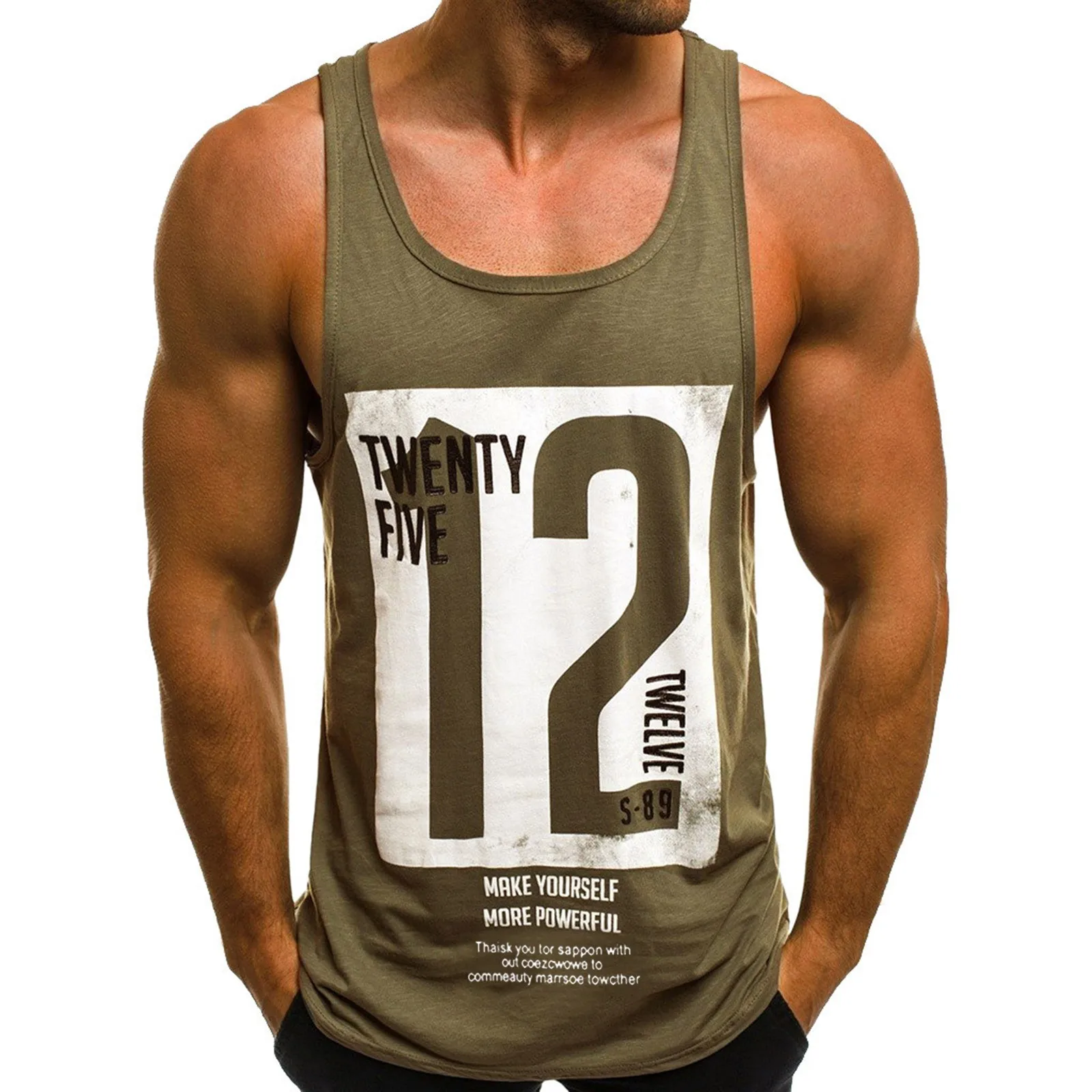 Handsome Twenty Number Printed Men's Tank Tops Fashion Leisure Daily Wear Sleeveless Tank TOP Basic Pullovers Vest Top Blouse
Handsome Twenty Number Printed Men's Tank Tops Fashion Leisure Daily Wear Sleeveless Tank TOP Basic Pullovers Vest Top Blouse