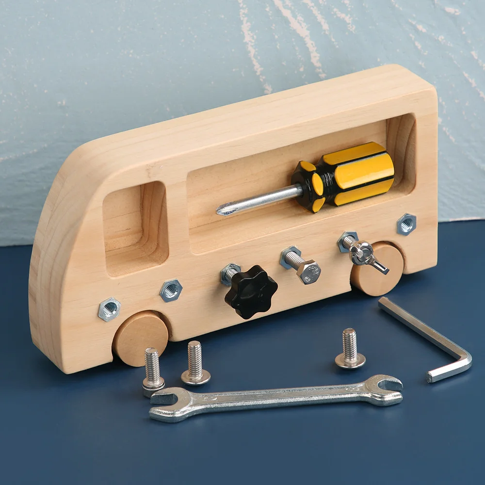 Children's Montessori Toy Sets Daily Life Teaching Aids Bus Screw Toy Early Educational Toy for Kids Workbench Tools
Children's Montessori Toy Sets Daily Life Teaching Aids Bus Screw Toy Early Educational Toy for Kids Workbench Tools