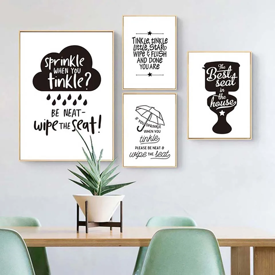 Toilet Bathroom Minimalism Picture Canvas Painting Art Nordic Posters and Prints Wall Pictures for Living Room Decor Frameless
Toilet Bathroom Minimalism Picture Canvas Painting Art Nordic Posters and Prints Wall Pictures for Living Room Decor Frameless