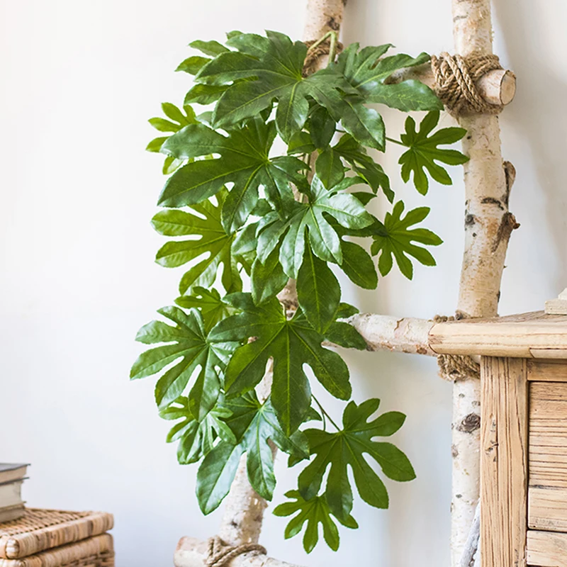 82CM Large Hanging Plants Plastic Palm Tree Rattan Green Monstera Leaf Ivy Home Garden Wedding Decoration
82CM Large Hanging Plants Plastic Palm Tree Rattan Green Monstera Leaf Ivy Home Garden Wedding Decoration