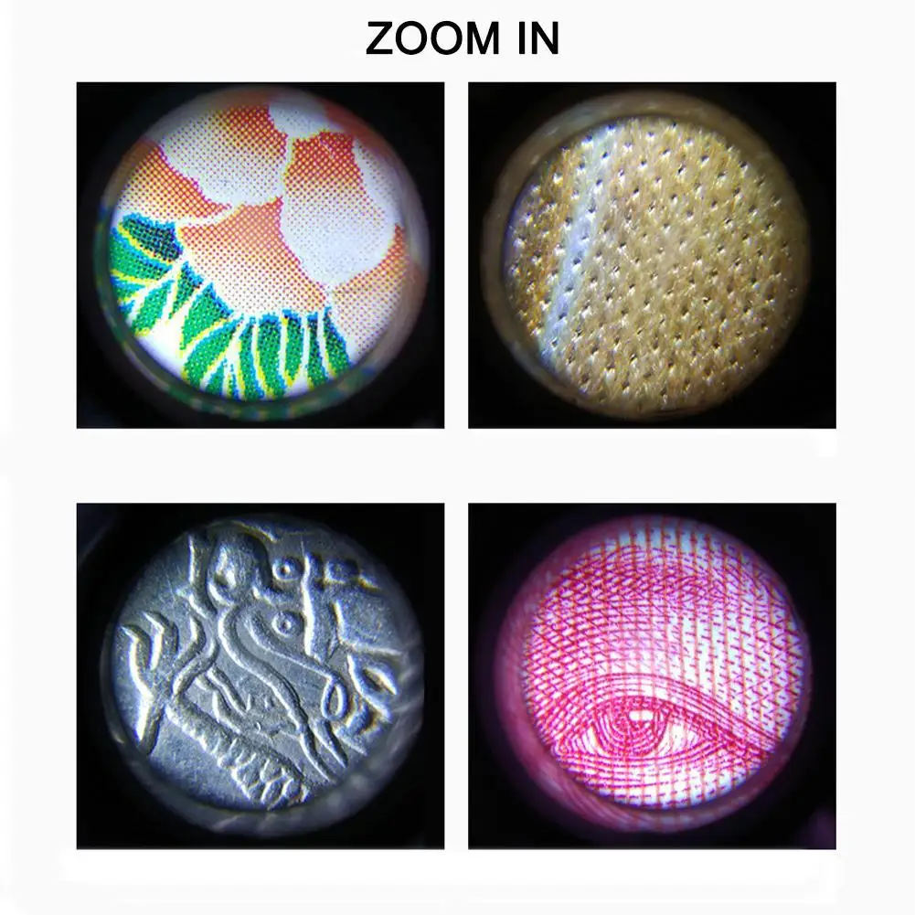 Mobile Phone Type Focusing Magnifying Glass Microscope Portable Mini With LED Lamp UV Antique Jewelry Identification High Power
Mobile Phone Type Focusing Magnifying Glass Microscope Portable Mini With LED Lamp UV Antique Jewelry Identification High Power