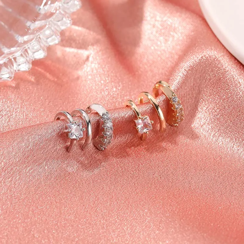 Punk Simple Gold Earcuff for Women Micro Pave Zircon Earrings Carved Crystal Heart No Piercing Earings Temperament Cross Jewelry
Punk Simple Gold Earcuff for Women Micro Pave Zircon Earrings Carved Crystal Heart No Piercing Earings Temperament Cross Jewelry