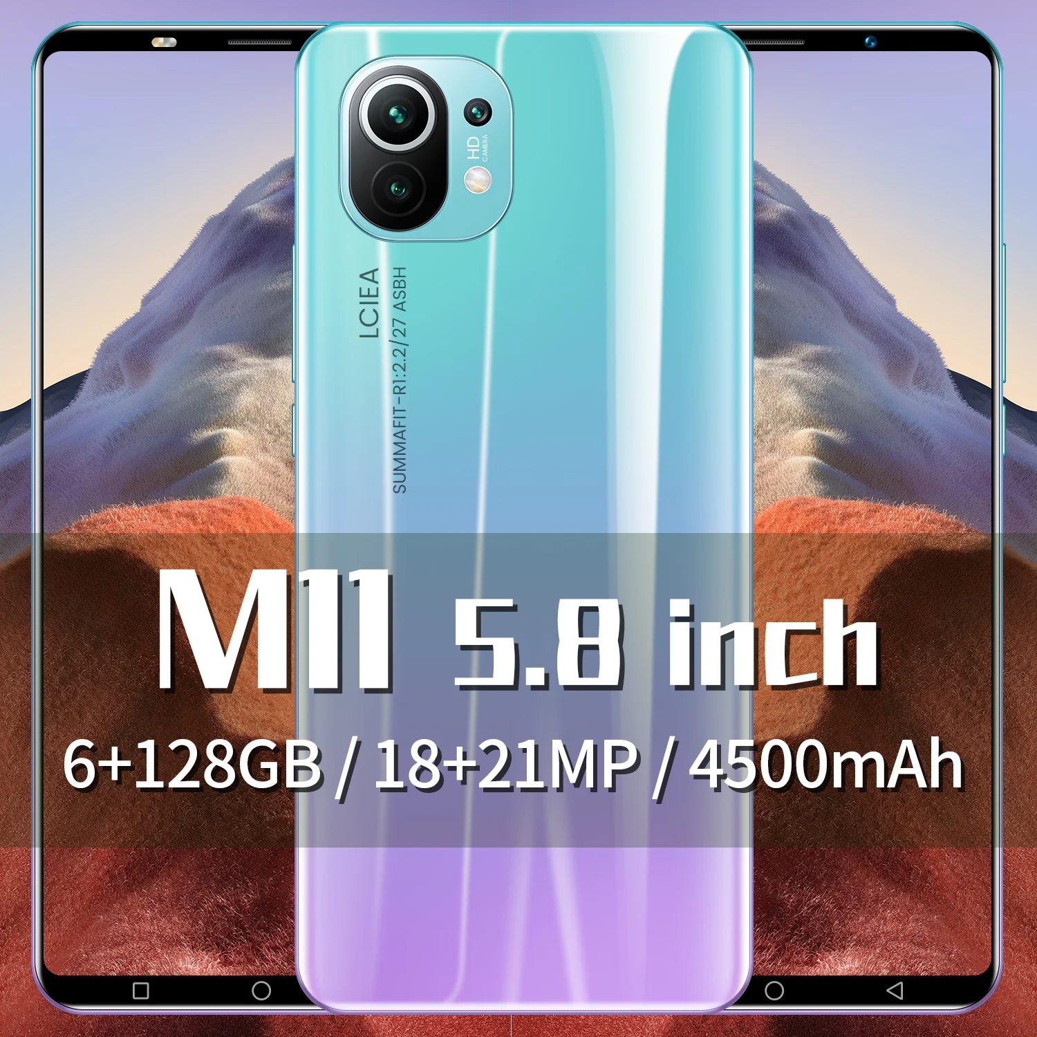 M11 5.8Inch Android10 Smartphone 4500mah Dual SIM 4G 5G 18+21MP HD Camera Face Wake 6GB+128GB Global Version Android CellPhone
M11 5.8Inch Android10 Smartphone 4500mah Dual SIM 4G 5G 18+21MP HD Camera Face Wake 6GB+128GB Global Version Android CellPhone