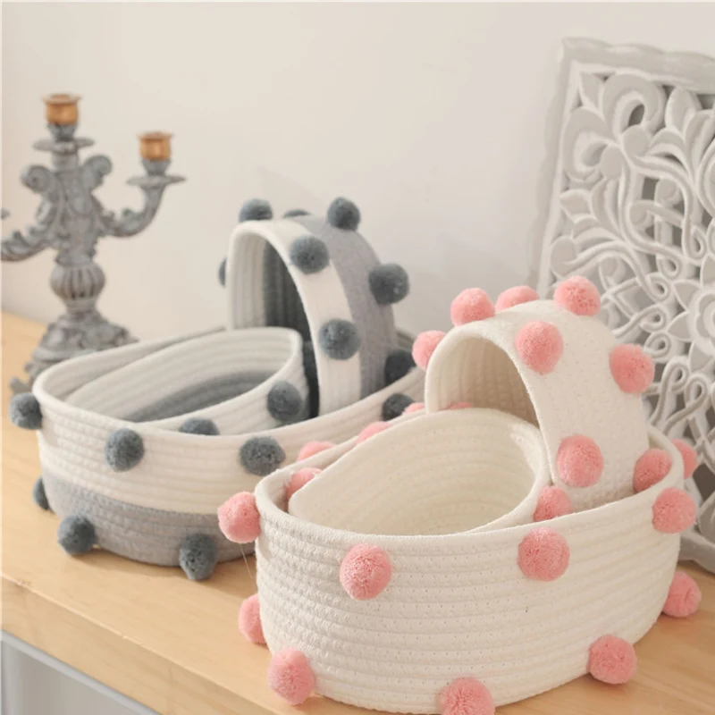 INS laundry basket Home baskets for organizing Desktop Cosmetics Sundries Sorting Box Hand-woven Cotton Storage Basket Nordic
INS laundry basket Home baskets for organizing Desktop Cosmetics Sundries Sorting Box Hand-woven Cotton Storage Basket Nordic