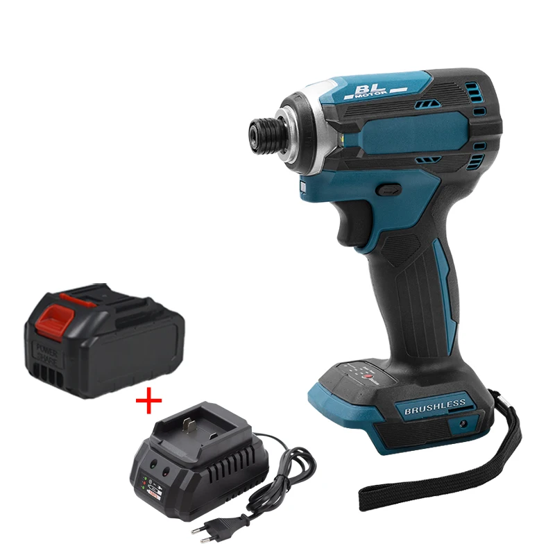 18V Cordless Electric Screwdriver Speed Brushless Impact Wrench Rechargable Drill Driver+3 LED Light +21V 3000mAh Makita Battery
18V Cordless Electric Screwdriver Speed Brushless Impact Wrench Rechargable Drill Driver+3 LED Light +21V 3000mAh Makita Battery