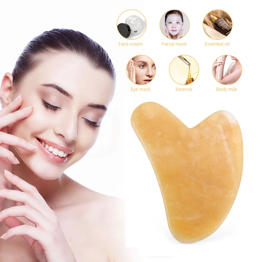 1Pc Natural jade Guasha Scraping Massage Scraper Face Massager Acupuncture Gua Sha Board Acupoint Face Eye Care SPA Massage Tool
1Pc Natural jade Guasha Scraping Massage Scraper Face Massager Acupuncture Gua Sha Board Acupoint Face Eye Care SPA Massage Tool