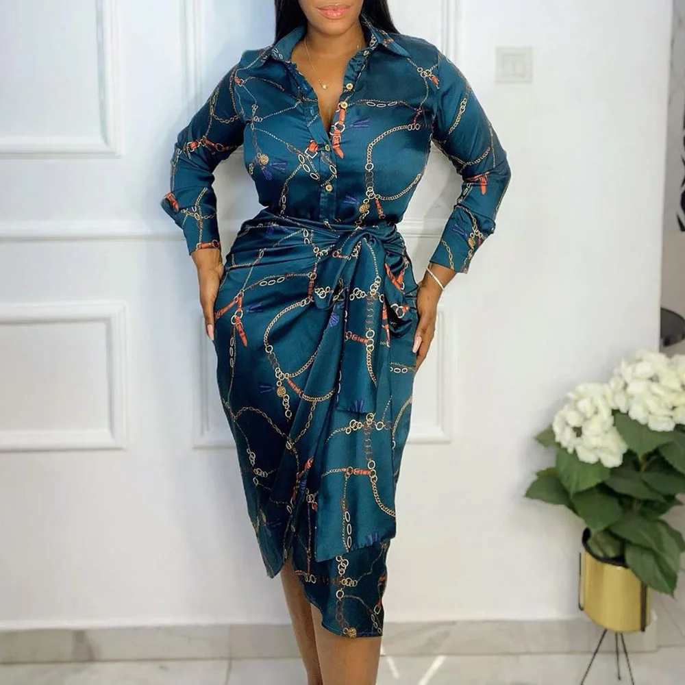 African Fshion Printed Shirt Dress Women Green Elegant Plus Size Dresses 5XL 2021 Spring Summer Long Sleeve Office Casual Party
African Fshion Printed Shirt Dress Women Green Elegant Plus Size Dresses 5XL 2021 Spring Summer Long Sleeve Office Casual Party