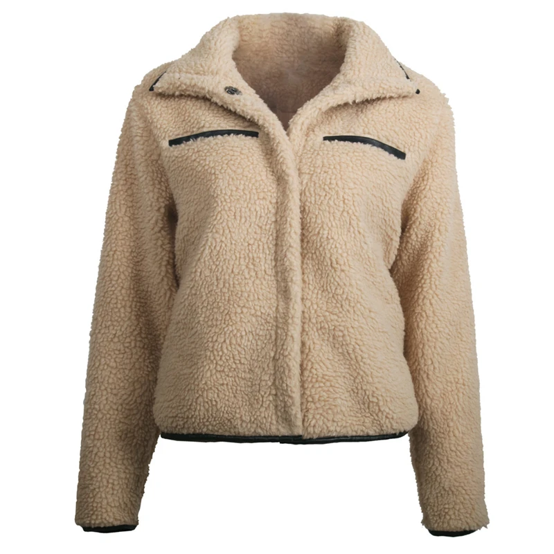 New style lamb wool for fall and winter European and American women's thickened warmth granular fleece fur plush women's jacket
New style lamb wool for fall and winter European and American women's thickened warmth granular fleece fur plush women's jacket
