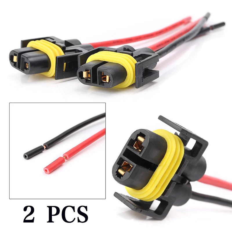 2Pcs H8 H9 H11 Wiring Harness Socket Car Wire Connector Cable Plug Adapter For Fog Light Headlight Lamp Bulb Light Accessories
2Pcs H8 H9 H11 Wiring Harness Socket Car Wire Connector Cable Plug Adapter For Fog Light Headlight Lamp Bulb Light Accessories
