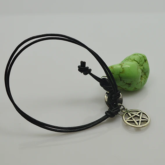 New Classic Gemstone Bracelet Black Rope Leather Green Baroque Turquoise Bangle Handmade Fine Jewelry Charming Lady Man Gift
New Classic Gemstone Bracelet Black Rope Leather Green Baroque Turquoise Bangle Handmade Fine Jewelry Charming Lady Man Gift