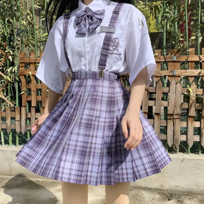 Top And Skirt 2 Piece Set Women High Waist Gothic Sexy Mini Pleated Plaid Skirts Harajuku Vintage Short Long Sleeve Bloues Suit
Top And Skirt 2 Piece Set Women High Waist Gothic Sexy Mini Pleated Plaid Skirts Harajuku Vintage Short Long Sleeve Bloues Suit