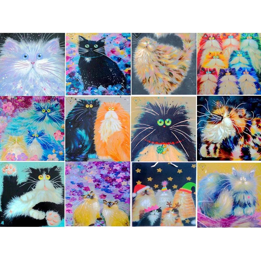 5D DIY Diamond Painting Complete Set Animal Cat Series Cross-stitch 3D Mosaic Painting Room Decoration Diamond Embroidery Gift
5D DIY Diamond Painting Complete Set Animal Cat Series Cross-stitch 3D Mosaic Painting Room Decoration Diamond Embroidery Gift