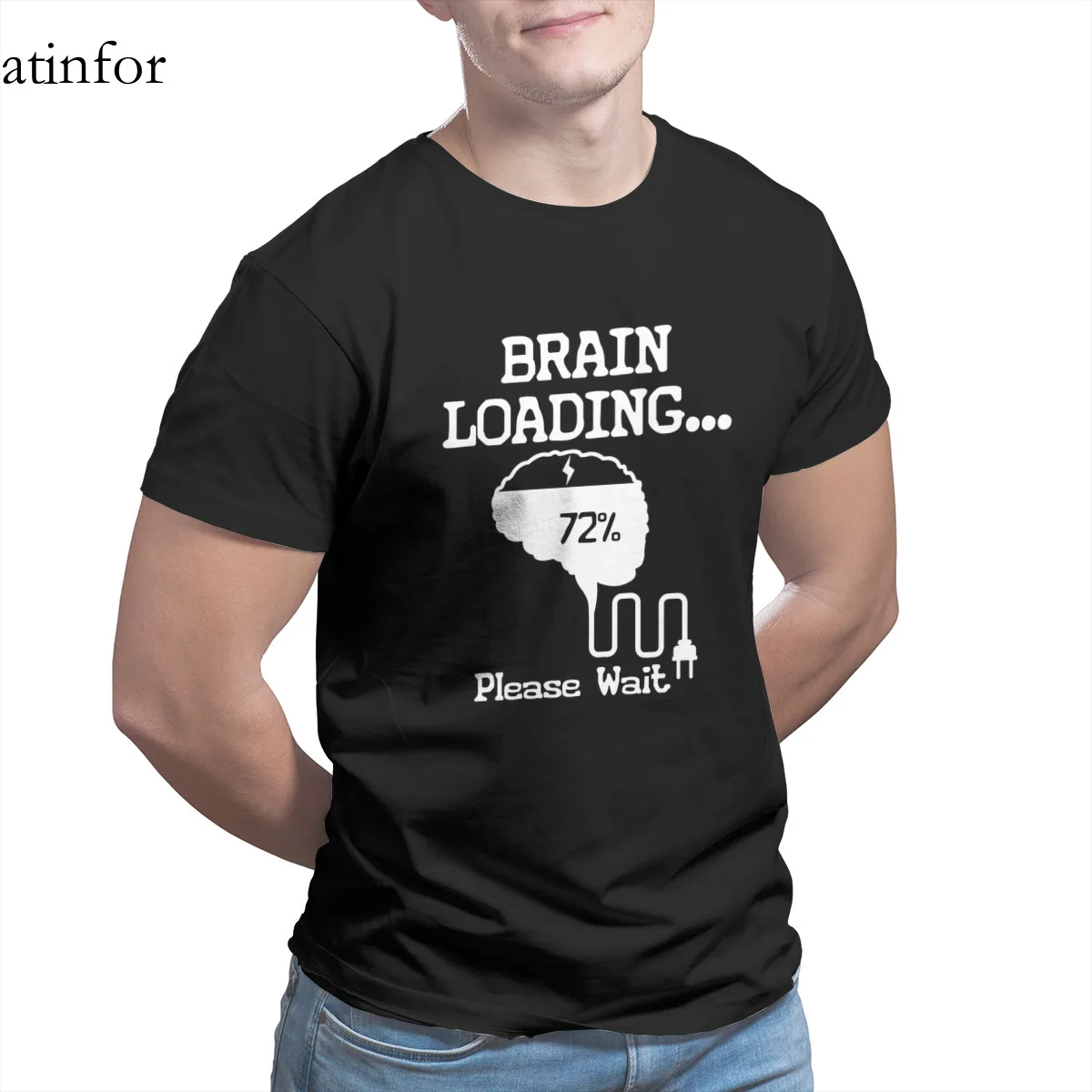 Brain Loading 72percent Please Wait Funny T-Shirt Fashion Wholesale Clothes Cute Sleeve Streetwear Cosplay Mens Clothes 25345
Brain Loading 72percent Please Wait Funny T-Shirt Fashion Wholesale Clothes Cute Sleeve Streetwear Cosplay Mens Clothes 25345