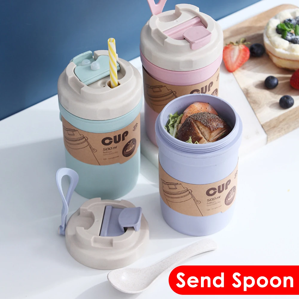 500 ml Soup Cup Water Cup Double Thermal Insulation Sealed Coffee tea milk travel mug thermo bottle gift mug dropshiping
500 ml Soup Cup Water Cup Double Thermal Insulation Sealed Coffee tea milk travel mug thermo bottle gift mug dropshiping