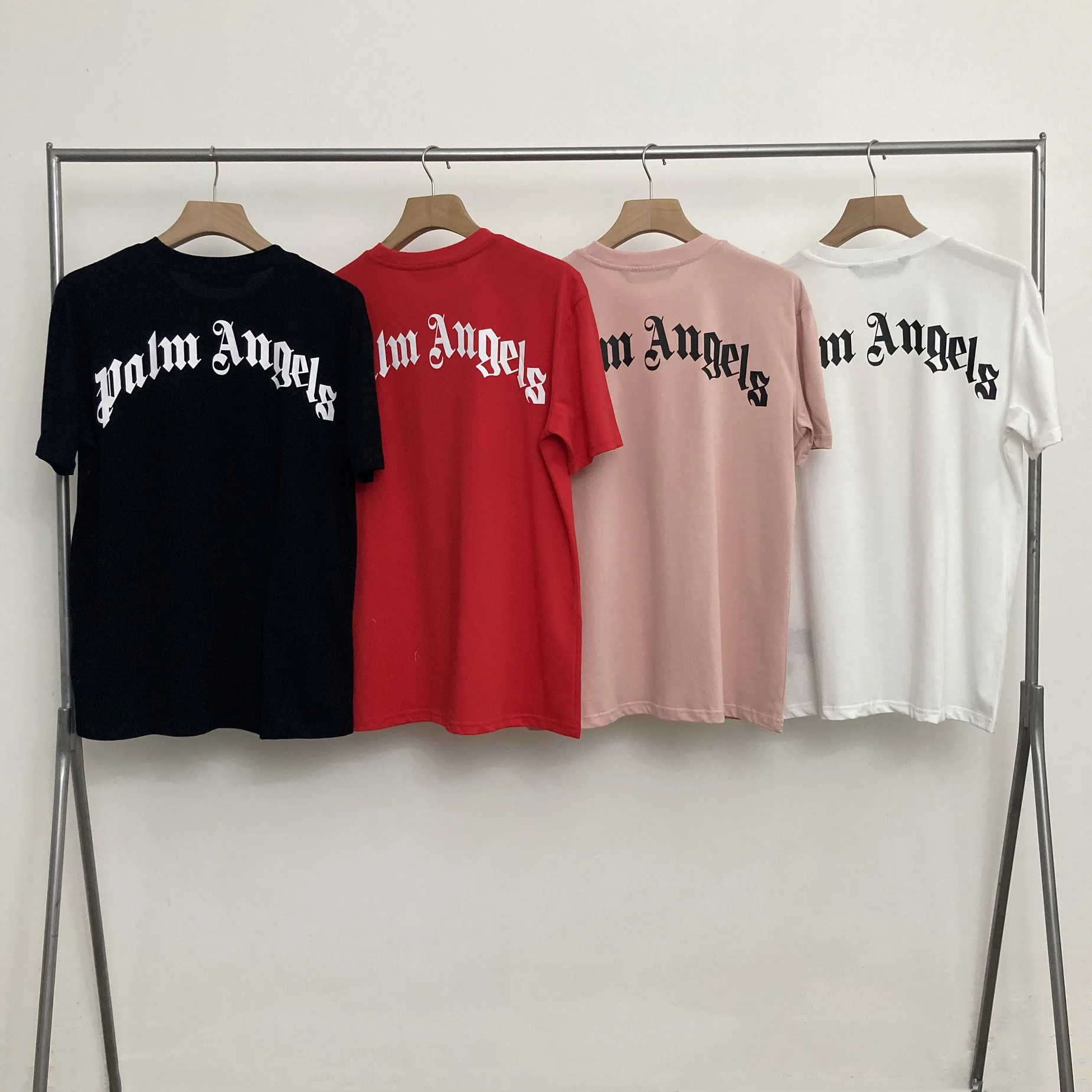 Angels guillotine Palm bear head teddy bear couple high street short-sleeved T-shirt 566264
Angels guillotine Palm bear head teddy bear couple high street short-sleeved T-shirt 566264