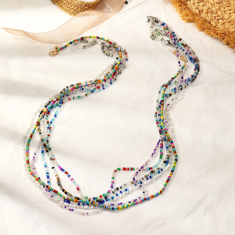 Bohemian Colored Mask Strap Beaded Glasses Chains Women Face Mask Lanyard Anti Slip Women's Neck Chain For Eyeglass Sunglasses
Bohemian Colored Mask Strap Beaded Glasses Chains Women Face Mask Lanyard Anti Slip Women's Neck Chain For Eyeglass Sunglasses