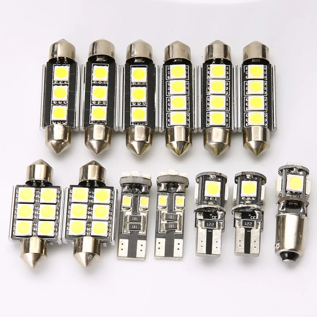 13pcs 12V Super Bright White Car Interior LED Light Bulb Dome Reading/License Plate Lamp Kit For V-W G-olf 6 MK-6 GT-I 2010-2015 
13pcs 12V Super Bright White Car Interior LED Light Bulb Dome Reading/License Plate Lamp Kit For V-W G-olf 6 MK-6 GT-I 2010-2015