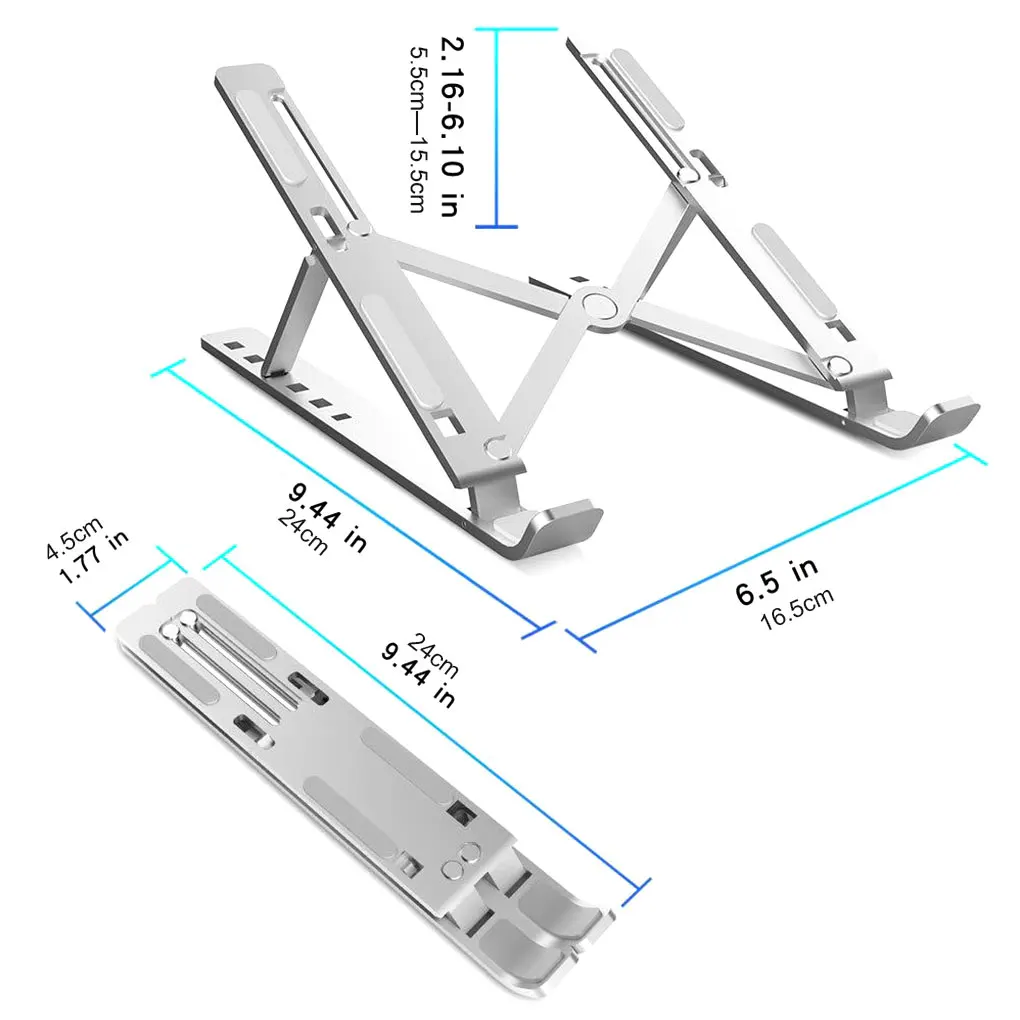 Portable Folding Laptop Stand Bracket Aluminum Alloy Adjustable Height Notebook Holder Support
Portable Folding Laptop Stand Bracket Aluminum Alloy Adjustable Height Notebook Holder Support