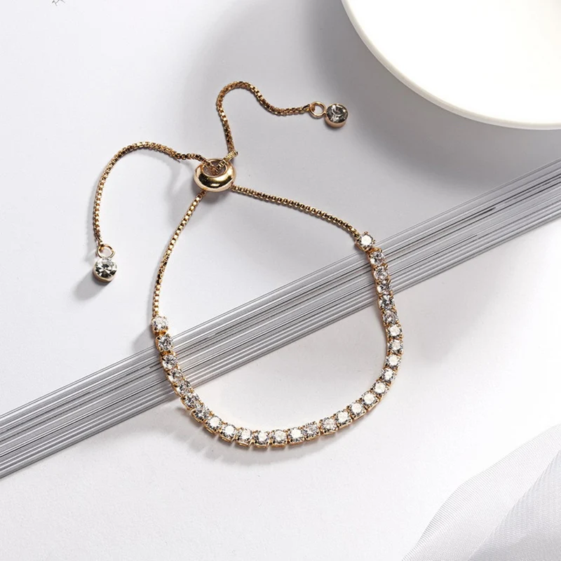 Christmas 2020 Cubic Zirconic Tennis Chain Bracelet For Women Gold Sliver Color Chains Bangle Bracelets For Couple Friends Gift
Christmas 2020 Cubic Zirconic Tennis Chain Bracelet For Women Gold Sliver Color Chains Bangle Bracelets For Couple Friends Gift