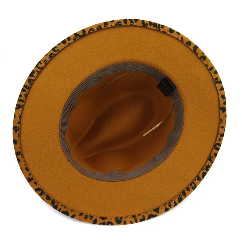 ZLD simple unisex flat brim wool felt jazz fedora hats men women leopard grain leather band decor trilby formal felt hats
ZLD simple unisex flat brim wool felt jazz fedora hats men women leopard grain leather band decor trilby formal felt hats