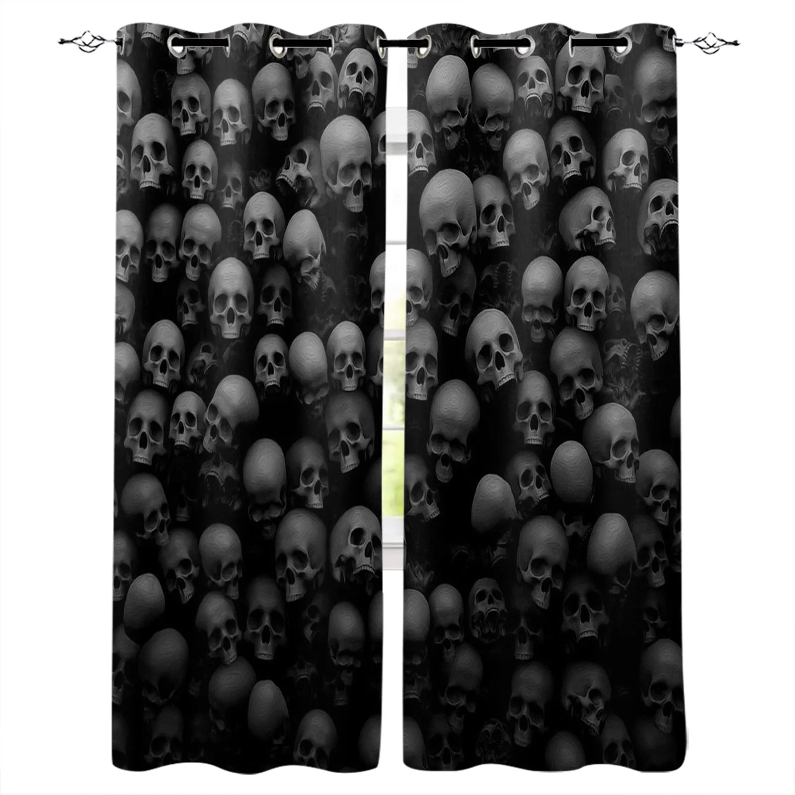 Современные затемняющие шторы с черным черепом для спальни, гостиной, декоративные оконные занавески с высоким затенением
Современные затемняющие шторы с черным черепом для спальни, гостиной, декоративные оконные занавески с высоким затенением