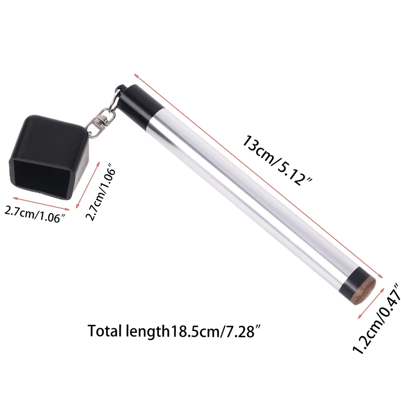 Pool Stick Chalk Holder 2 in 1 Portable Chalker Cue Tip Pick Pricker Tool for Billiard Cue Snooker Accessory
Pool Stick Chalk Holder 2 in 1 Portable Chalker Cue Tip Pick Pricker Tool for Billiard Cue Snooker Accessory