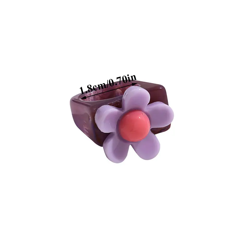 Pretty Korea Style Resin Ring Irregular Square Chunky Rings Korea Flower Jewelry Gift Cartoon Cute Acrylic Resin Rings
Pretty Korea Style Resin Ring Irregular Square Chunky Rings Korea Flower Jewelry Gift Cartoon Cute Acrylic Resin Rings