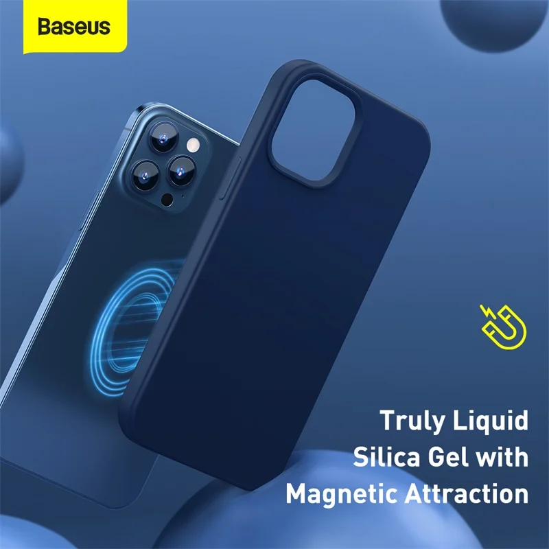 Baseus Magnetic Phone Case For iPhone 12 Pro Max Waterproof Liquid Silicone Full Cover For iPhone 12 Pro Mini Mobbile Phone Case
Baseus Magnetic Phone Case For iPhone 12 Pro Max Waterproof Liquid Silicone Full Cover For iPhone 12 Pro Mini Mobbile Phone Case