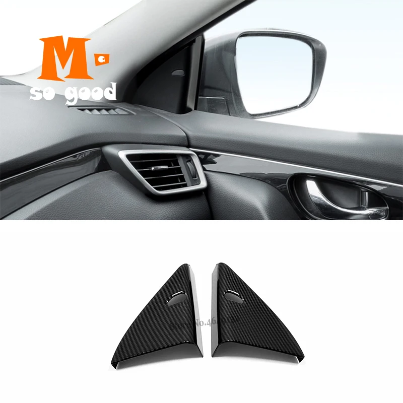 ABS Carbon fiber Trim Accessories for Nissan Qashqai J11 2015 16 17 18 2019 Car Front Inner Triangle speaker audio horn Cover 
ABS Carbon fiber Trim Accessories for Nissan Qashqai J11 2015 16 17 18 2019 Car Front Inner Triangle speaker audio horn Cover